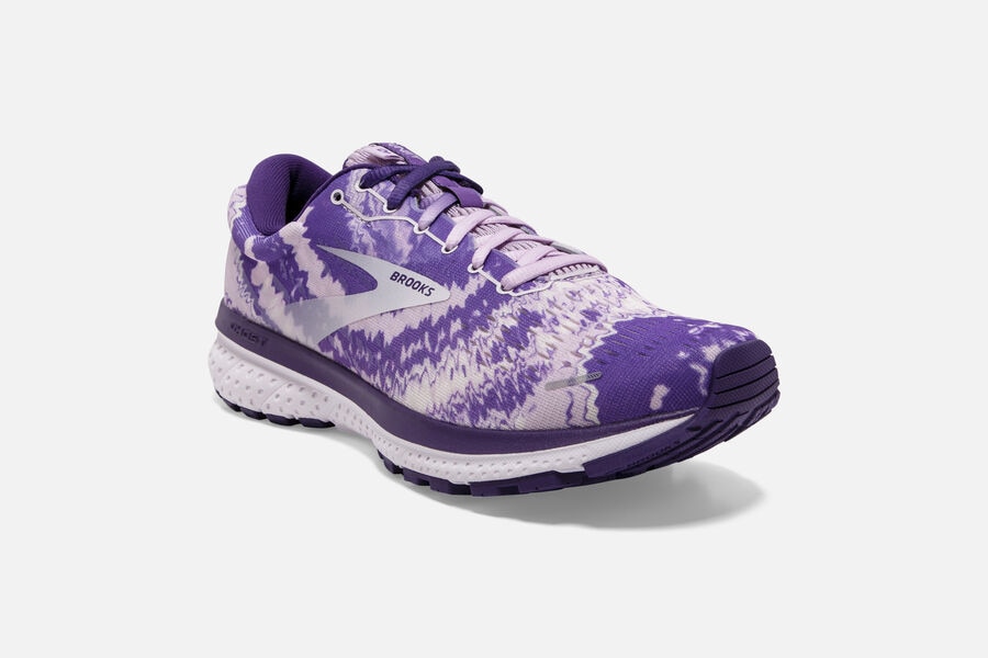 Brooks Israel Ghost 13 Road Running Shoes Womens - Purple/Silver/Black - KUR-058419